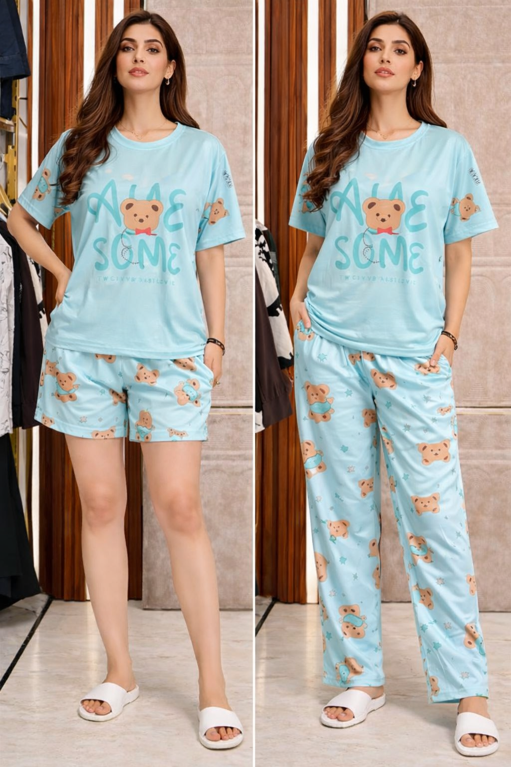 3 PC NIGTH SUIT BOTTOM / SHORT