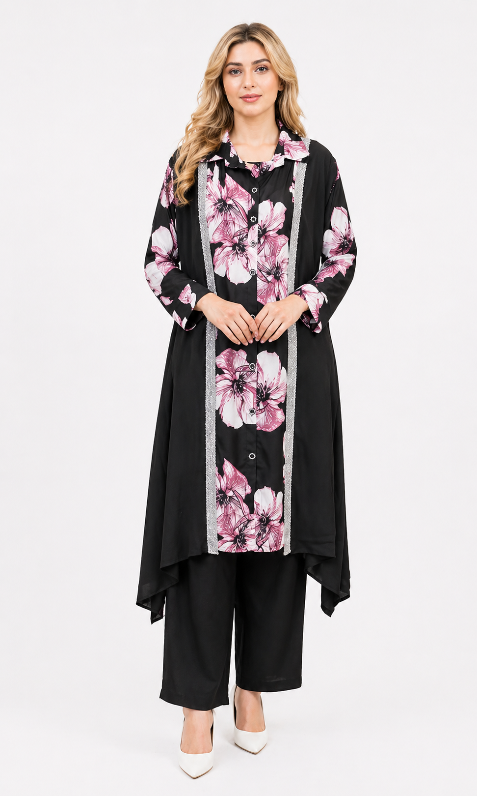 FLOWER PRINTE KOTI STYLE CORD SET
