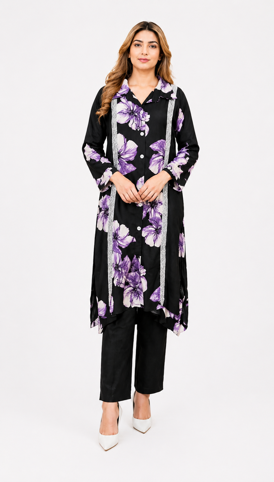 FLOWER PRINTE KOTI STYLE CORD SET