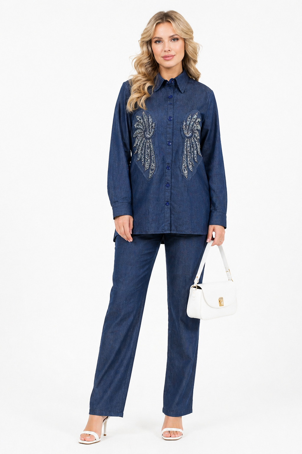 DENIM WINGS CORD SET