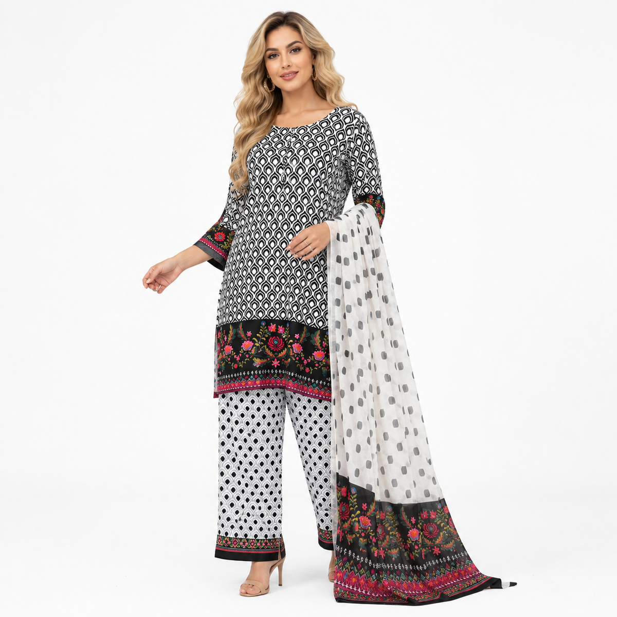 black suit farsi salwar