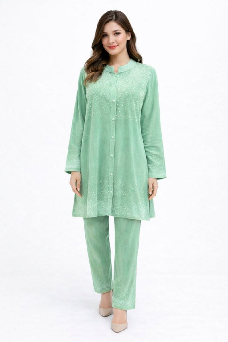 Swarovski velvet cord set free size 6xl