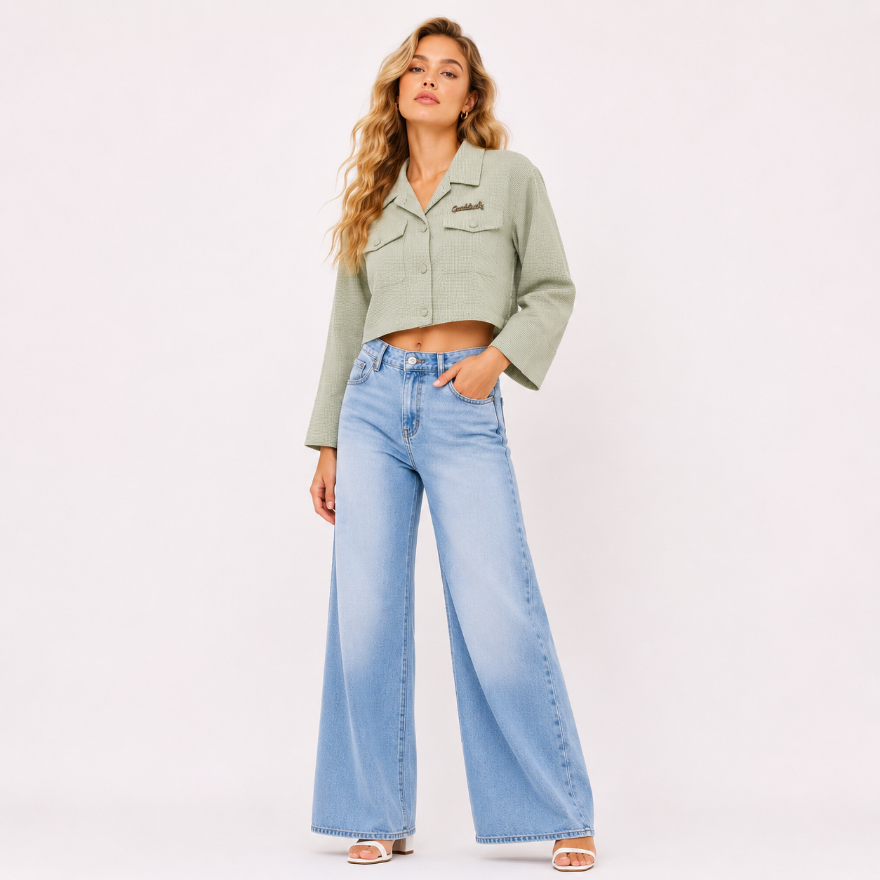 CROP SHIRT TOP