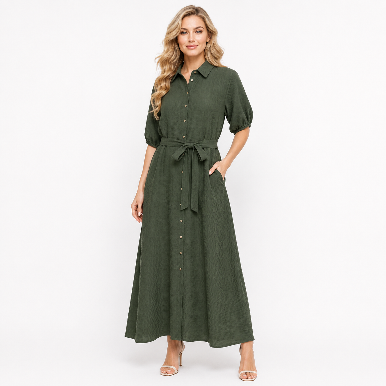 knee- length dress