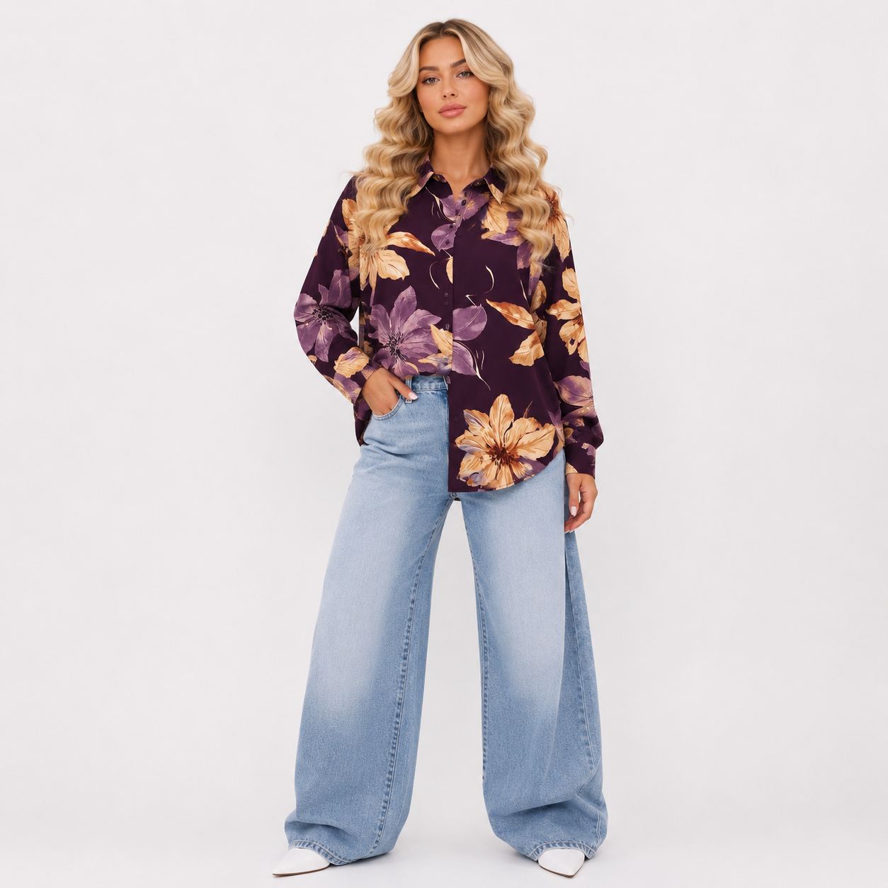 flower printed top