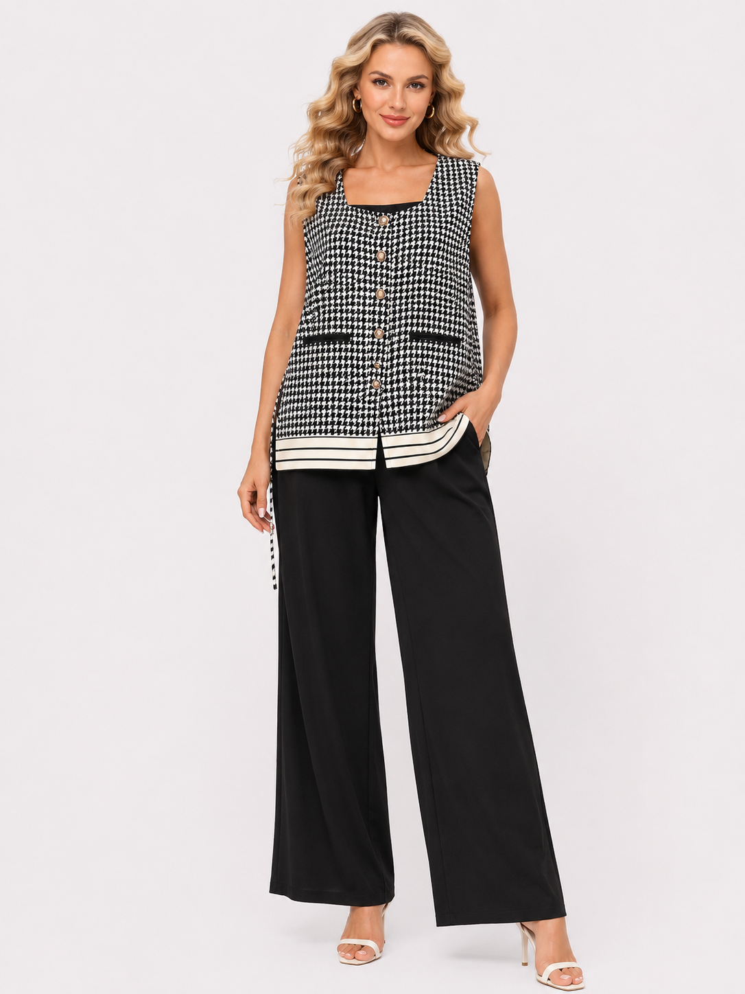Houndstooth Print cord set