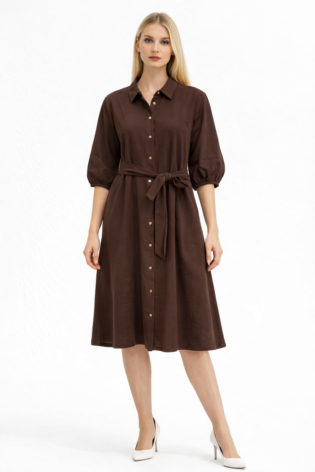 knee- length dress
