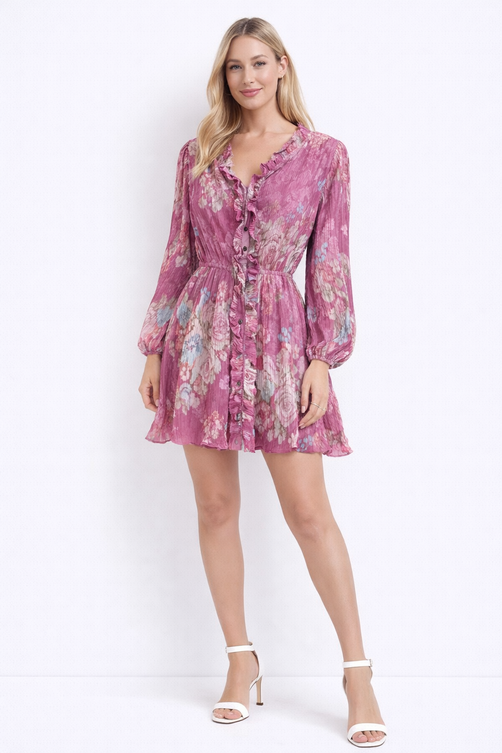 RINKLE  SHORT DRESS