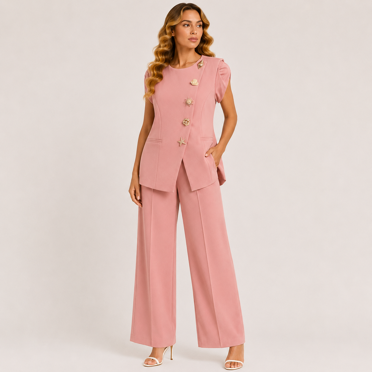 RUSTIC ELEGANCE VEST SET CORDSET