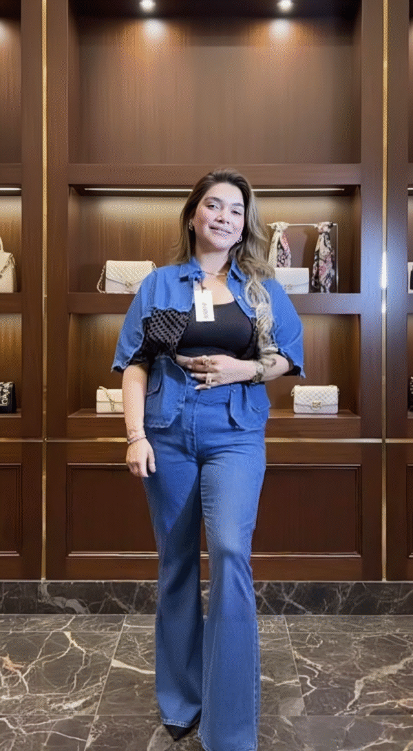 Trending BB Denim Co-ord Set | Free Size Upto 2XL (44)