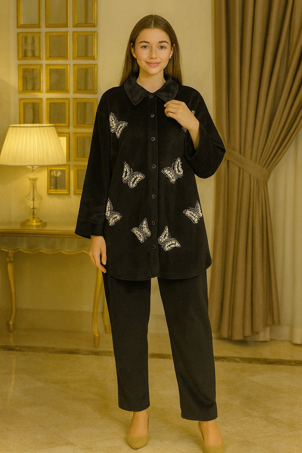 butterfly cord set free size till to xxl