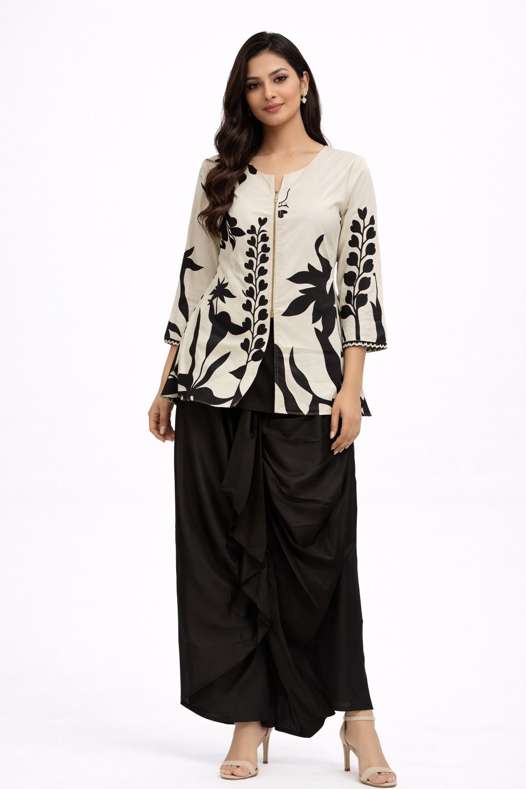 SHORT KURTI WITH LUNGI GOOD TILL TO 2XL