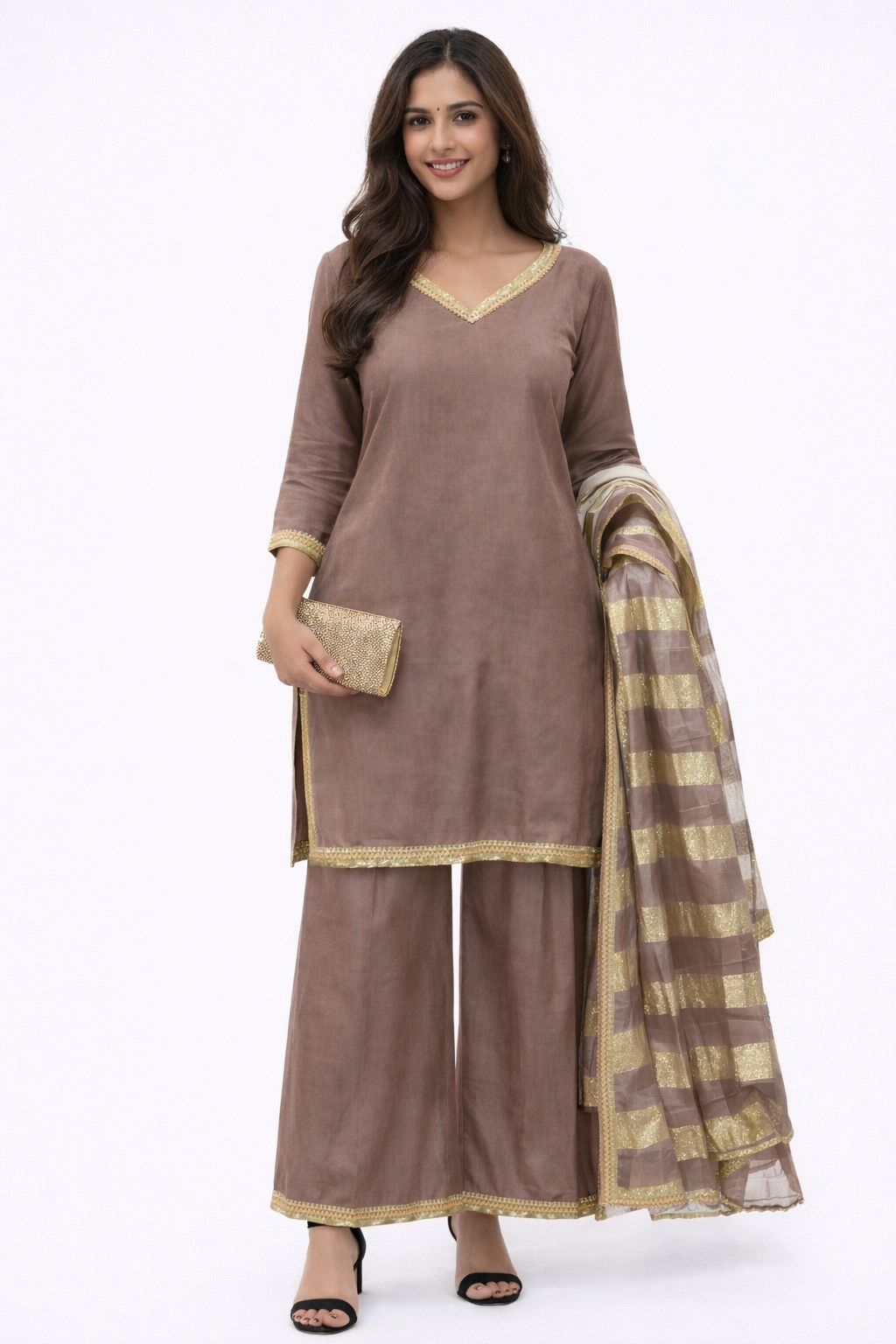 SHORT KURTI WITH PLAZZO GOOD TILL TO 2XL