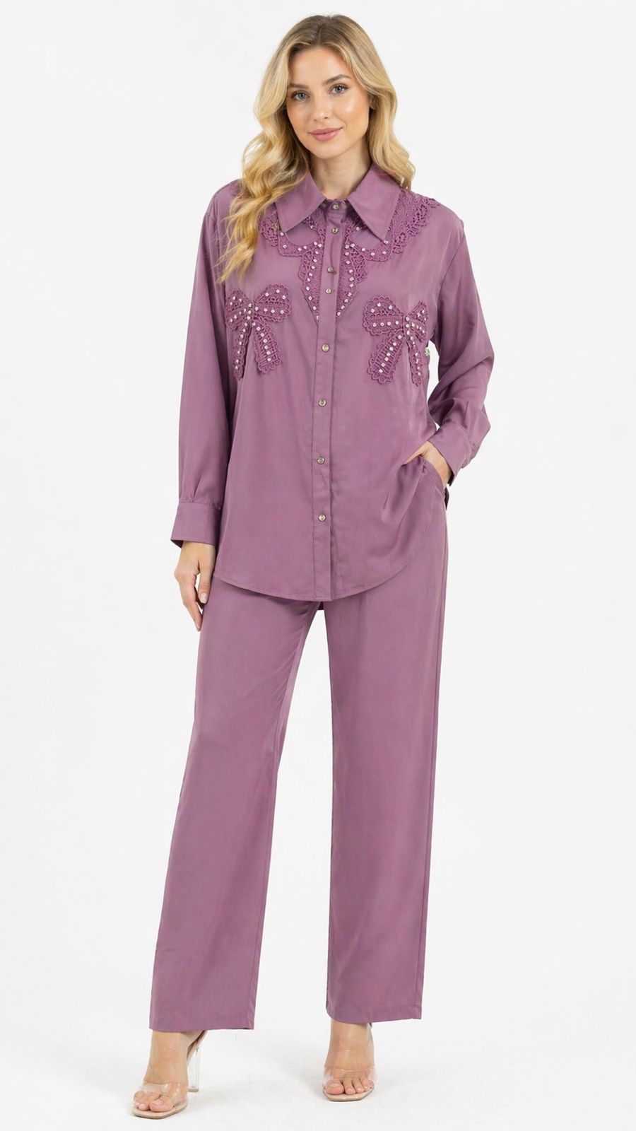 STUDDED CROSIYA CORDSET