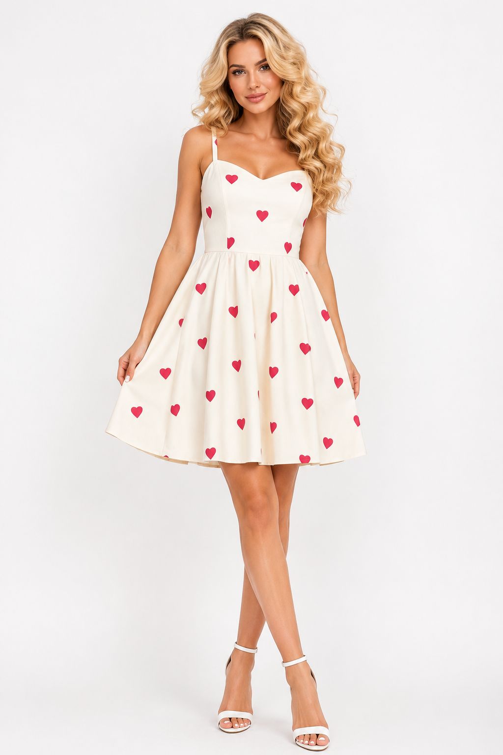Heart Print SHORT DRESS