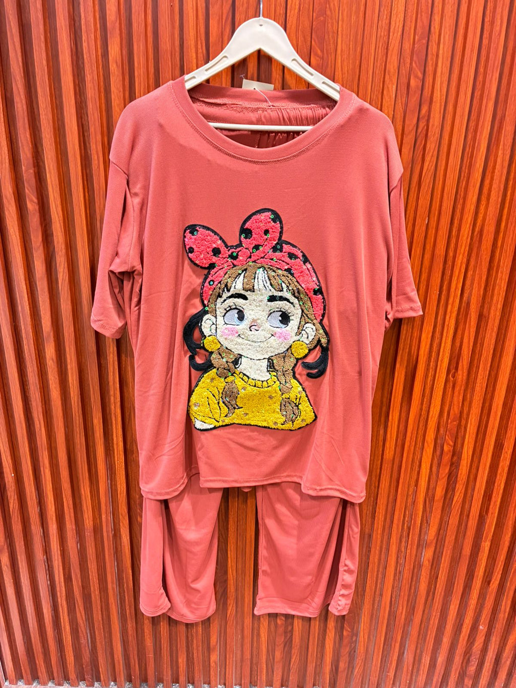 Solid with Graphic Sequin Embroidery