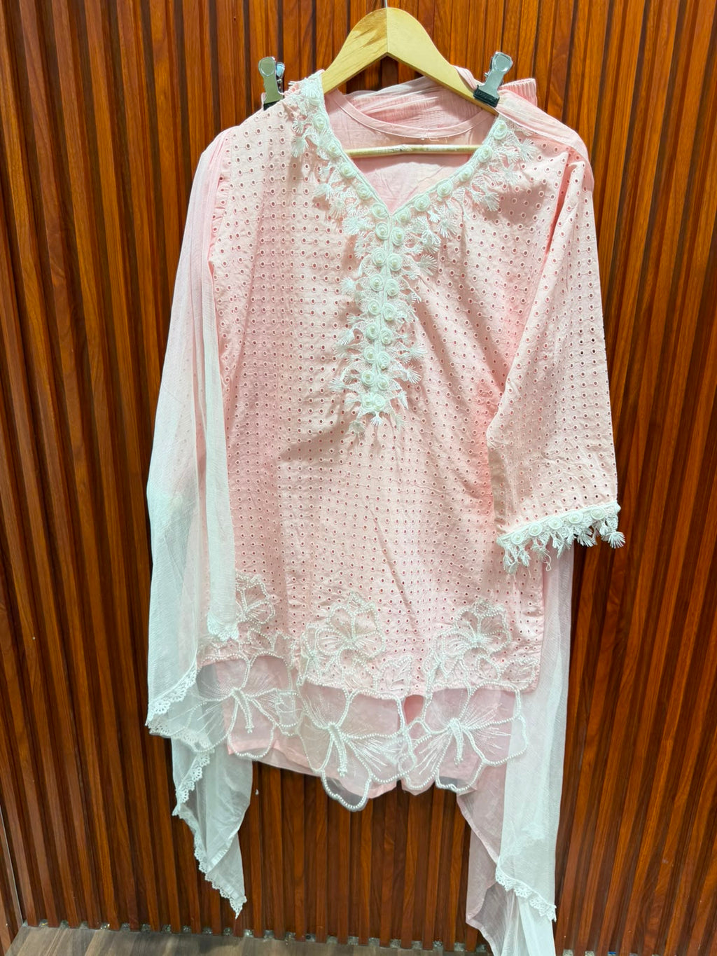 farshi salwar with beautiful cotton suit