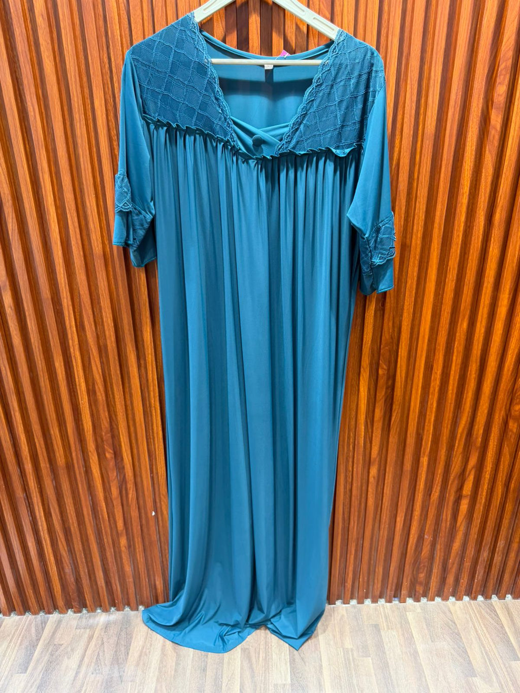 blue color full length night suit