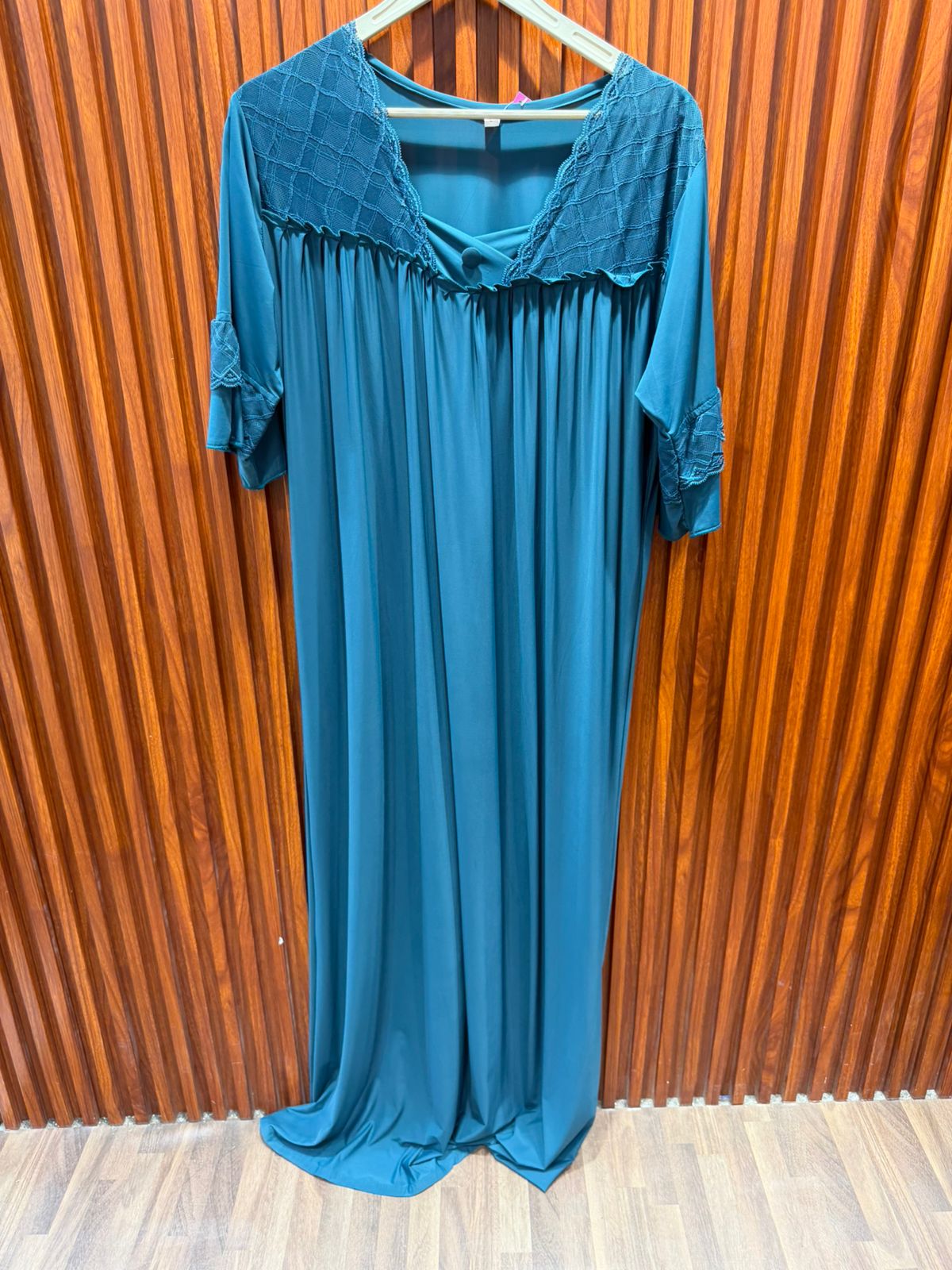 blue color full length night suit