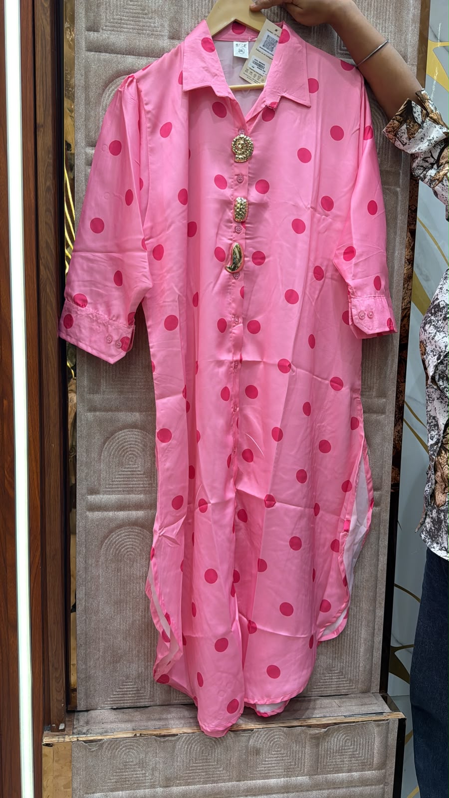 plus size poll ka dot dress