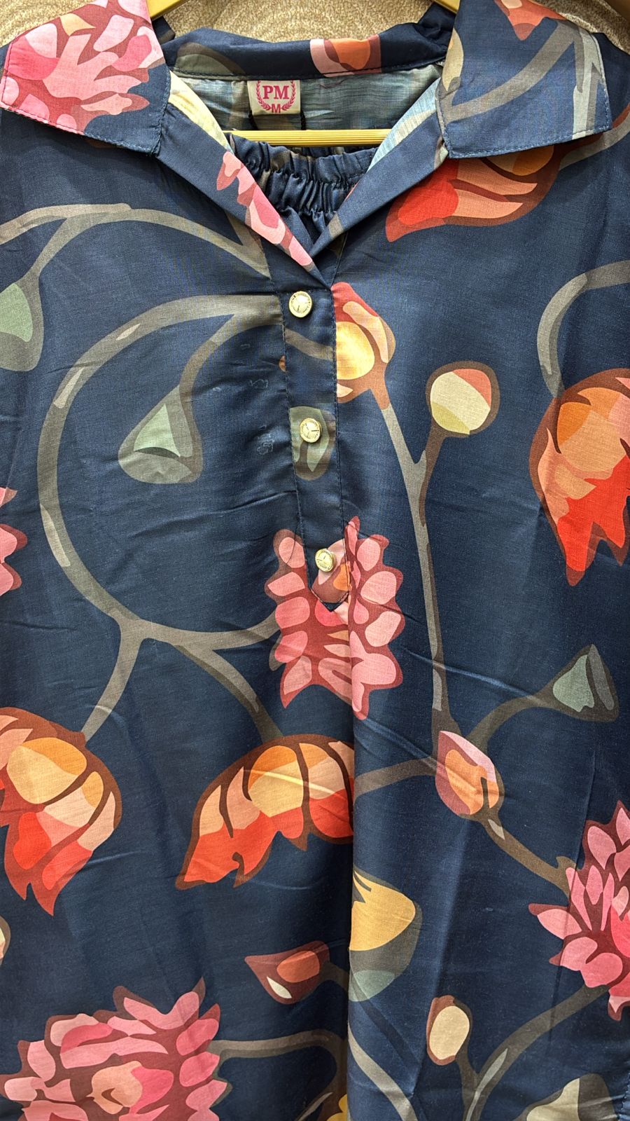 FLOWER PRINTED CORD SET