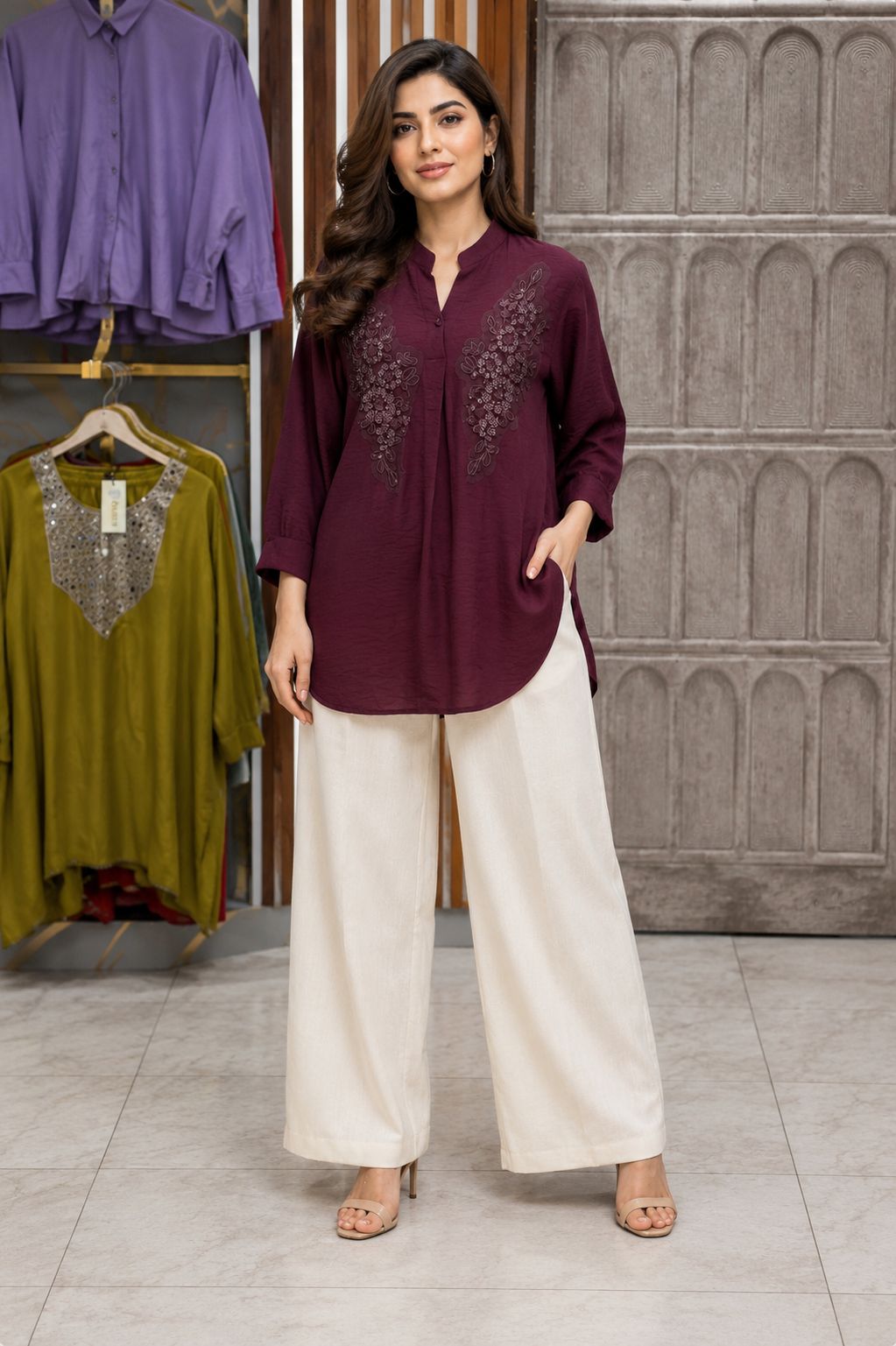 CONTRAST CUT DANA CORD SET