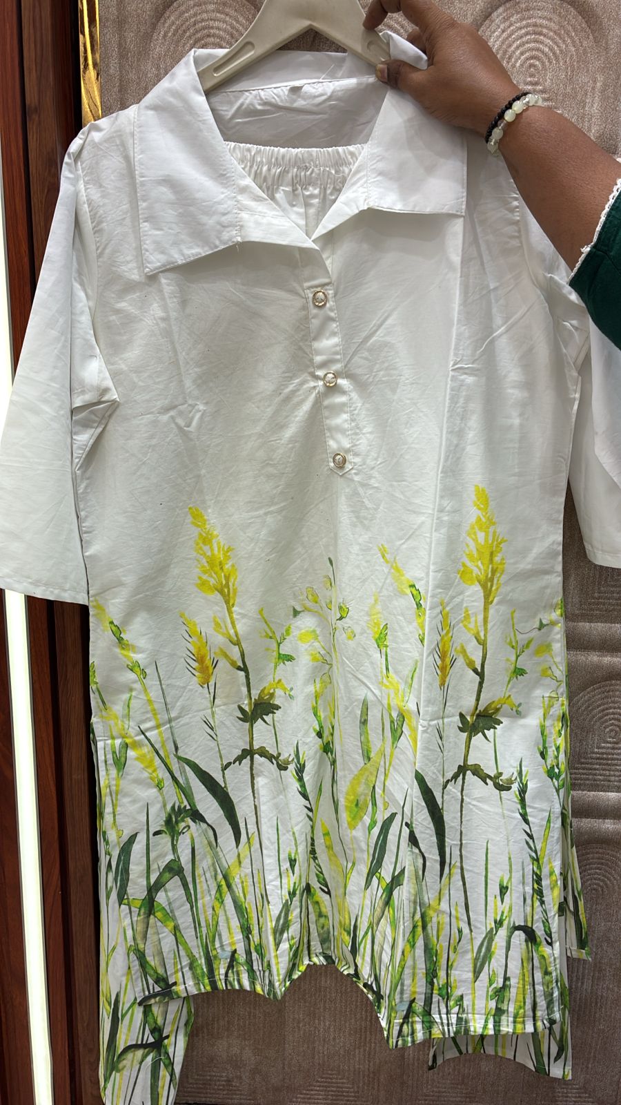 GRASS PRINTED CORD SET