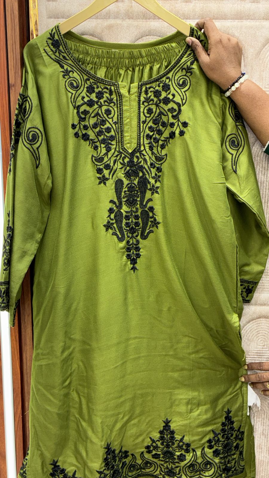 EMBROIDERY  KURTI STYLE CORD SET