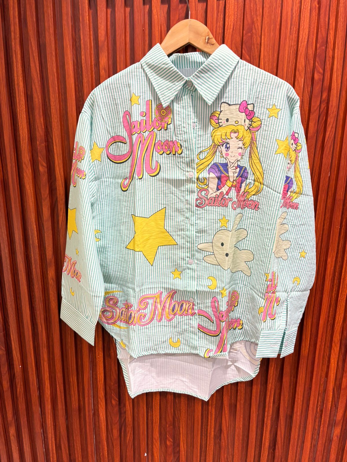 Anime-Inspired Cartoon Graphic shirt