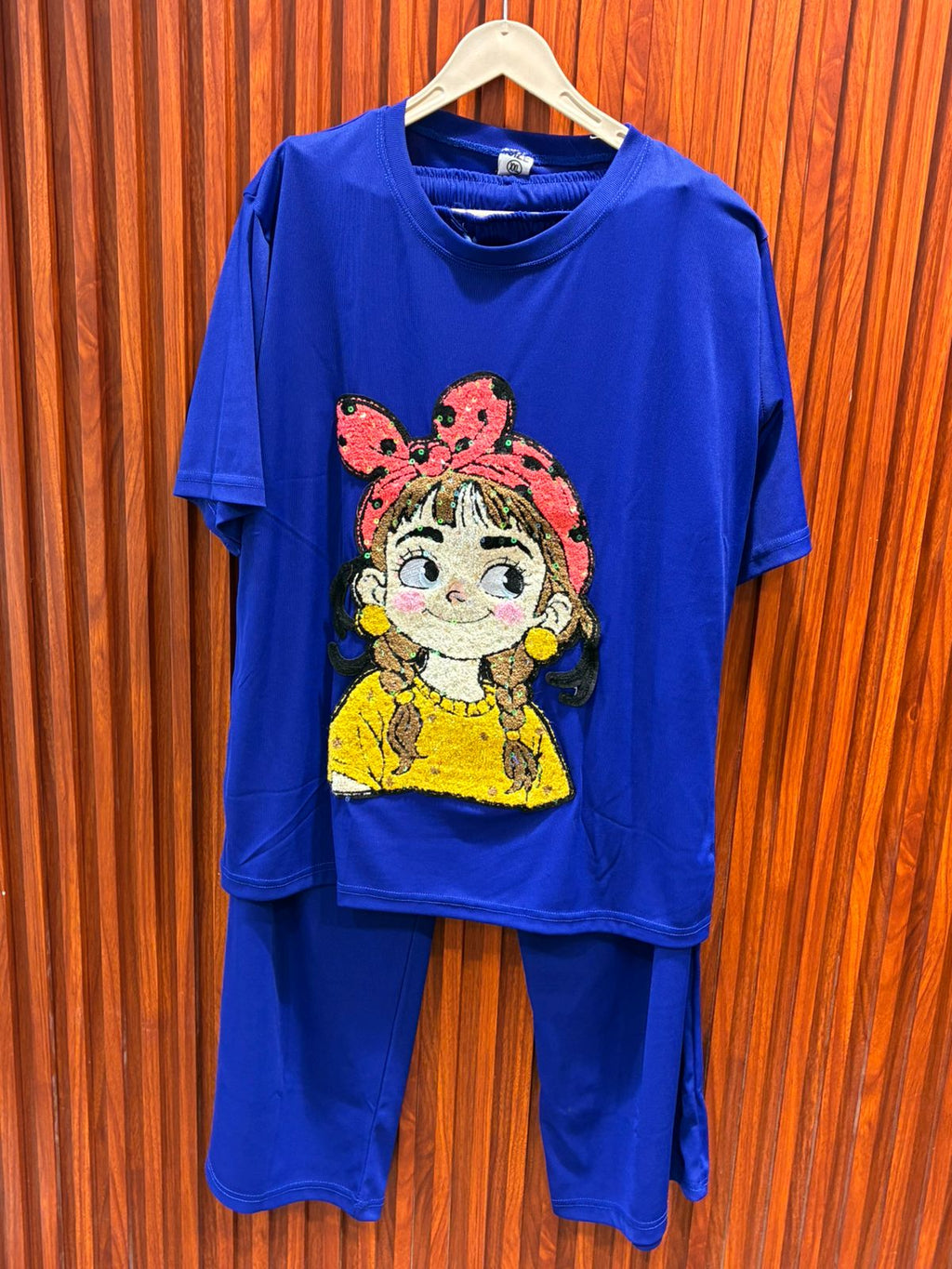 Solid with Graphic Sequin Embroidery