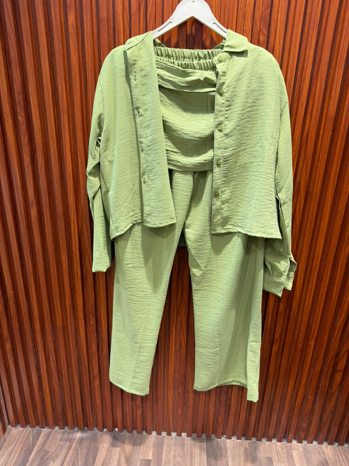 3 PC AIRPORT LOOK  PLAIN CORD SET