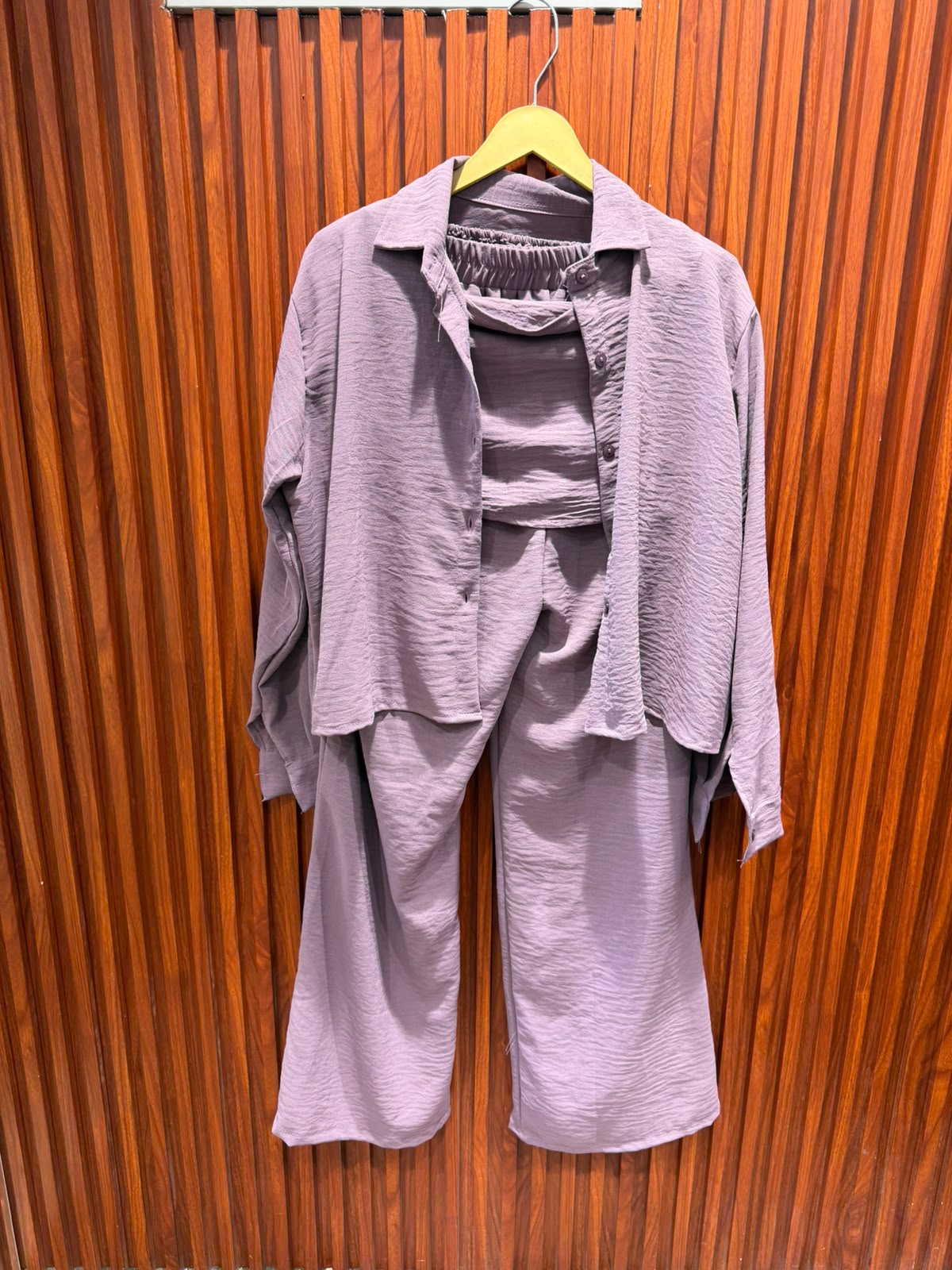 3 PC AIRPORT LOOK  PLAIN CORD SET