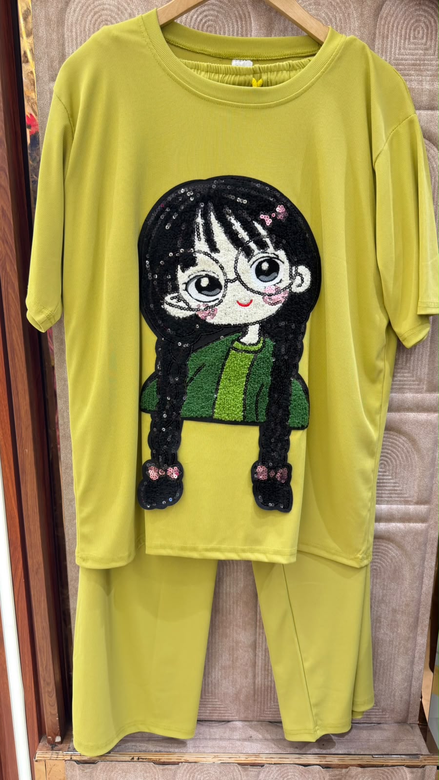 t- shirt style doll cord set