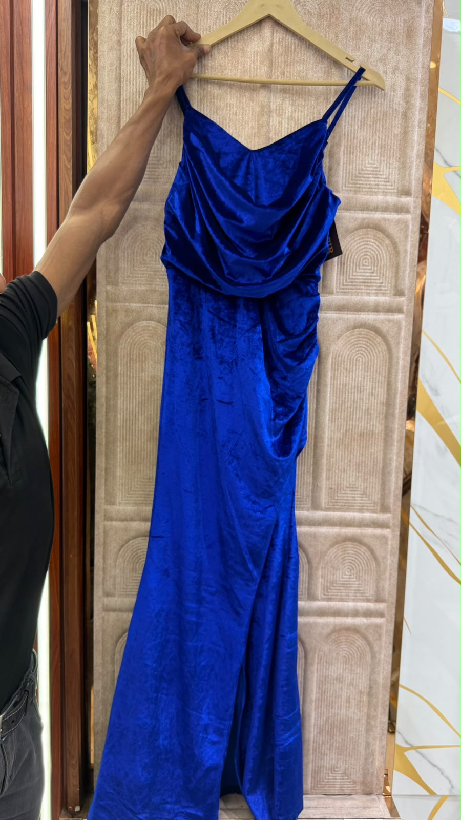 ANKLE- LENGTH KNEE CUT DRESS