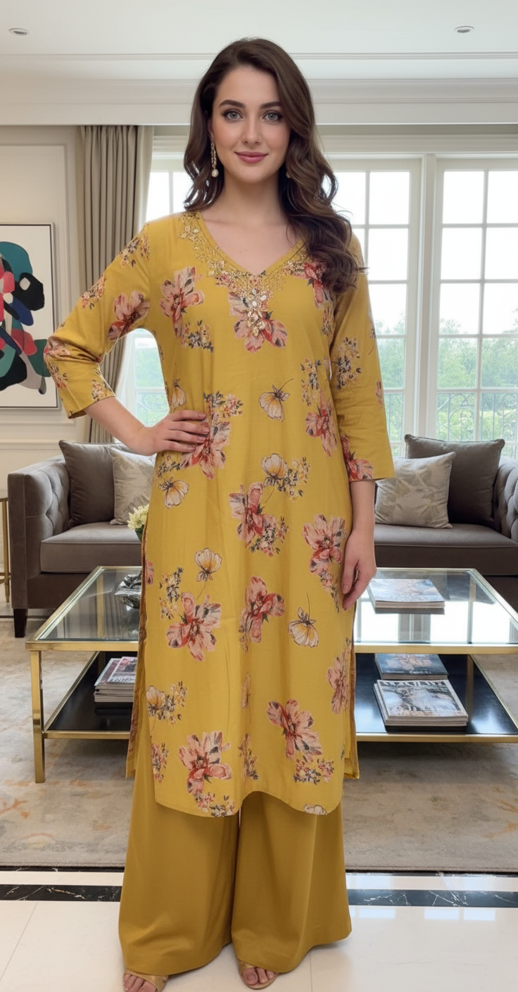 Luxe Printed suit  | 3XL (46) | 4Xl (48) | 5XL (50)