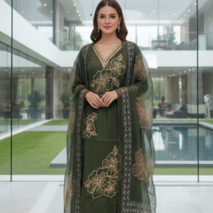 Rich Organza Embroidary suit  | M (38) - 2XL (44)