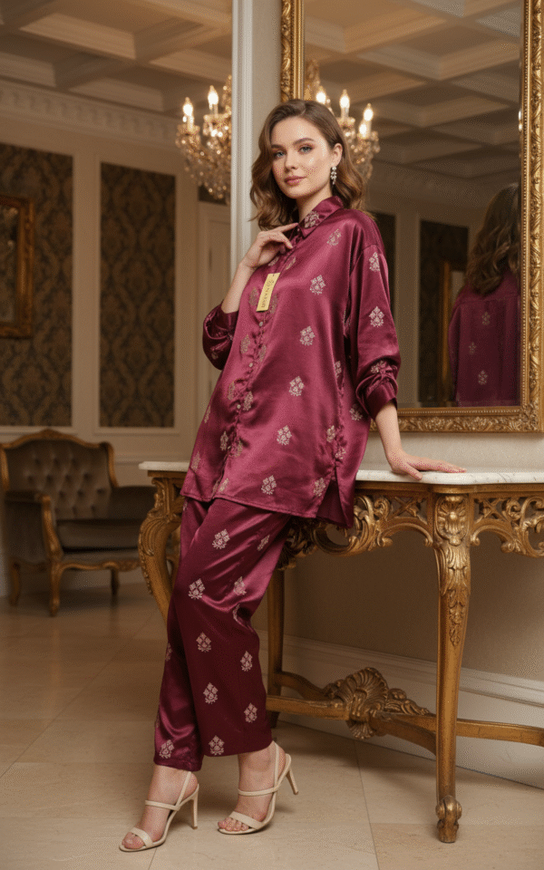 Women’s Silk Blend Cord set | Free Size Till 3XL (46) – 5XL (50)